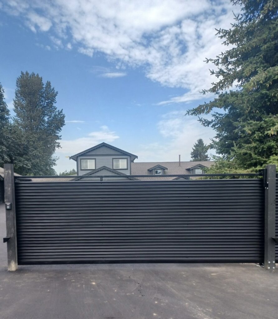 Custom metal gate installation in Abbotsford